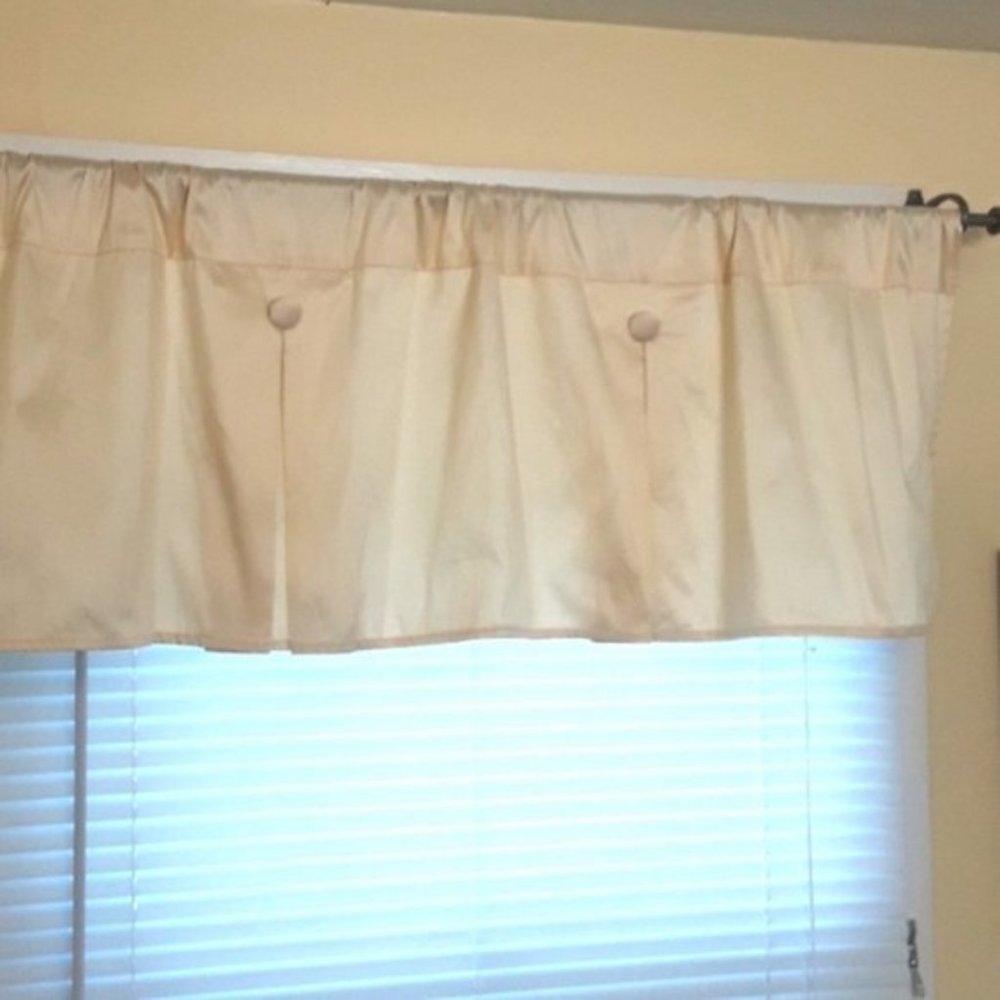 Dupioni Silk Valances NWOT, Set of 2 - Picture 4 of 5